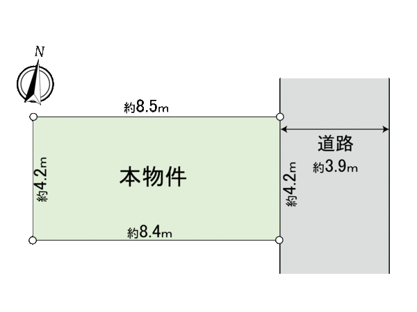 杉並区高円寺南1丁目 土地 地形図 杉並区高円寺南1丁目 土地 地形図