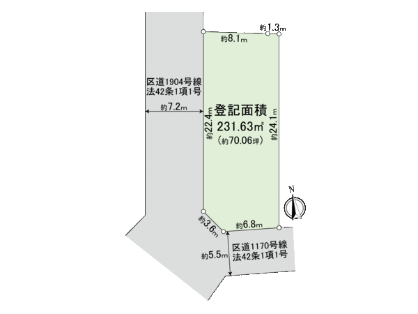 杉並区上荻4丁目 売地 間取り 杉並区上荻4丁目 売地 間取り