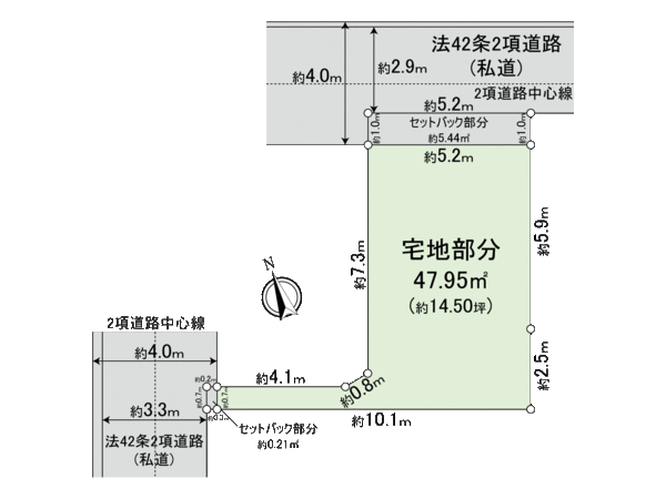 杉並区西荻北3丁目 土地 間取り 杉並区西荻北3丁目 土地 間取り