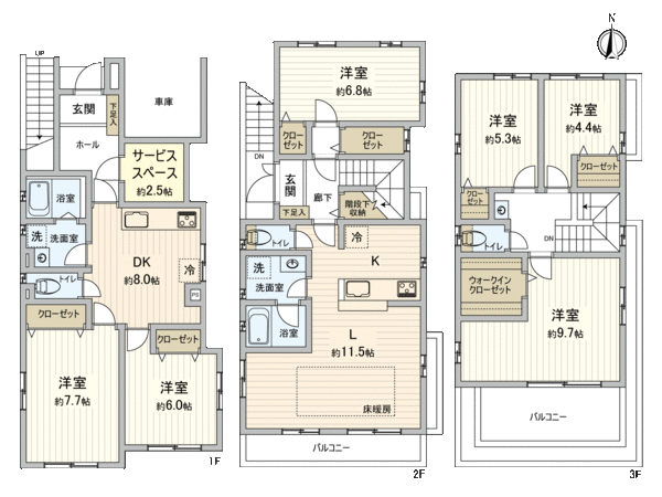 杉並区高円寺南1丁目 戸建 間取り 杉並区高円寺南1丁目 戸建 間取り