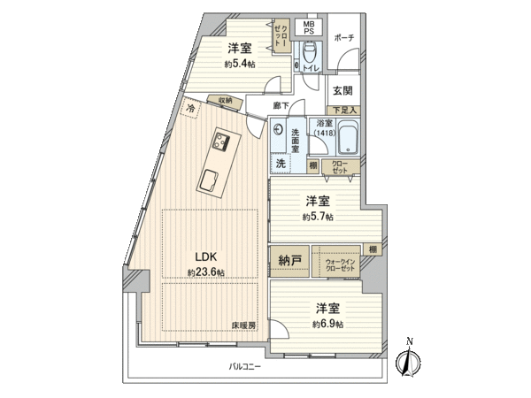 サンメゾン中野 間取り サンメゾン中野 間取り