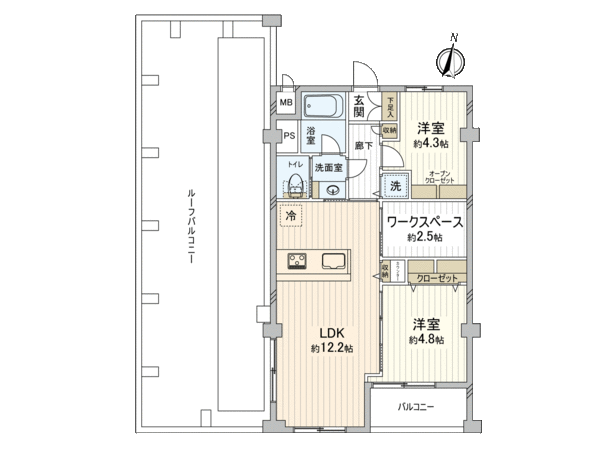 沼袋コーポラス 間取り 沼袋コーポラス 間取り