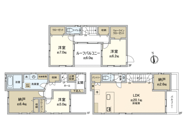 世田谷区世田谷4丁目 新築戸建 間取り 世田谷区世田谷4丁目 新築戸建 間取り