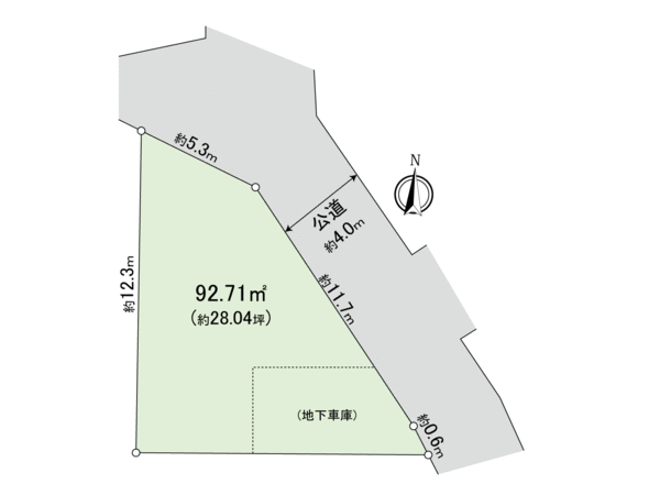 港北区日吉本町6丁目(土地) 地形図 港北区日吉本町6丁目(土地) 地形図