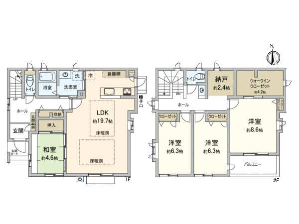 下田町6丁目 戸建 間取り 下田町6丁目 戸建 間取り