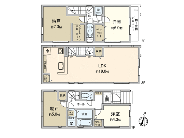蟹ケ谷 新築戸建 1号棟 間取り 蟹ケ谷 新築戸建 1号棟 間取り