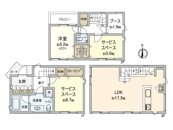 CLUB R URBAN 日吉 SITE-9 間取り CLUB R URBAN 日吉 SITE-9 間取り