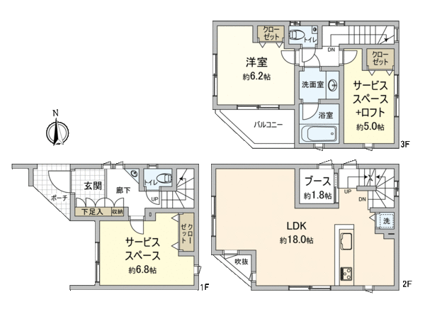 CLUB R URBAN 日吉 SITE-10 間取り CLUB R URBAN 日吉 SITE-10 間取り