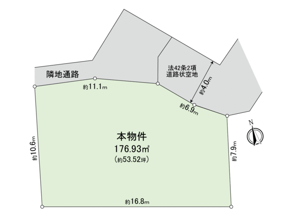 横浜市港北区大倉山4丁目 土地 地形図 横浜市港北区大倉山4丁目 土地 地形図