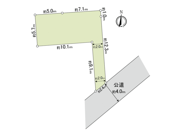 横浜市港北区大倉山4丁目 土地 地形図 横浜市港北区大倉山4丁目 土地 地形図