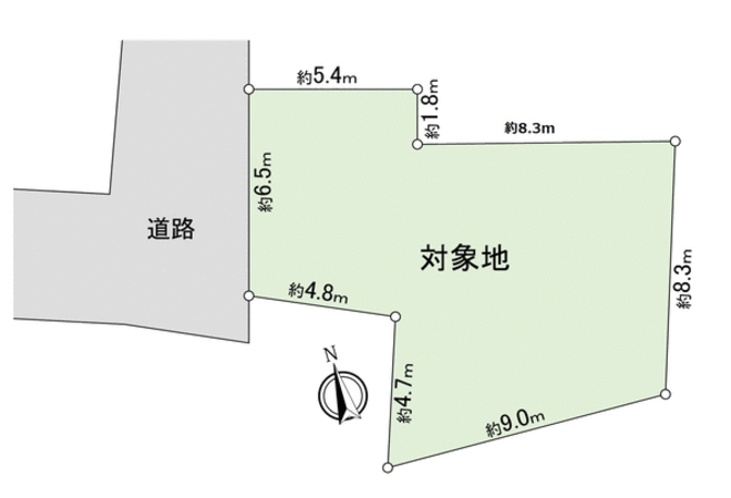 港北区日吉1丁目 土地 地形図 港北区日吉1丁目 土地 地形図