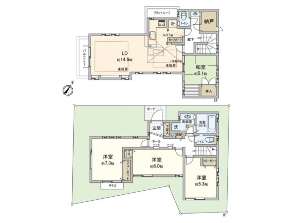 横浜市港北区富士塚1丁目戸建 間取り 横浜市港北区富士塚1丁目戸建 間取り