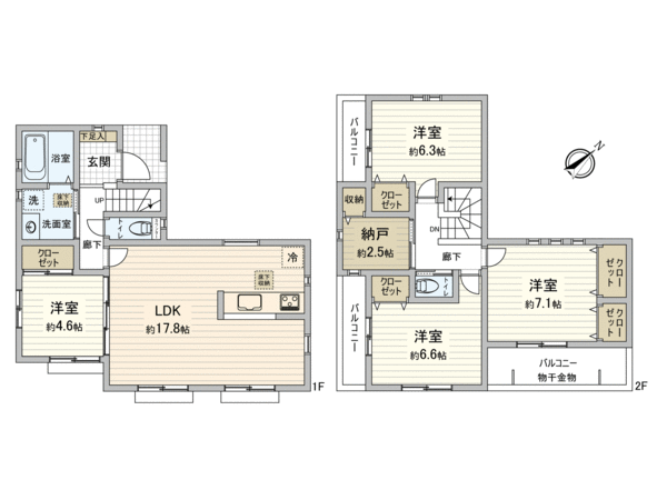 横浜市港北区篠原西町 新築戸建 間取り 横浜市港北区篠原西町 新築戸建 間取り