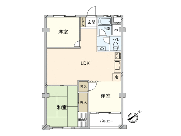 篠原コーポラス C棟 間取り 篠原コーポラス C棟 間取り