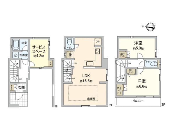 横浜市鶴見区駒岡3丁目 新築4号棟 間取り 横浜市鶴見区駒岡3丁目 新築4号棟 間取り