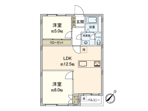篠原コーポラス E棟 間取り 篠原コーポラス E棟 間取り