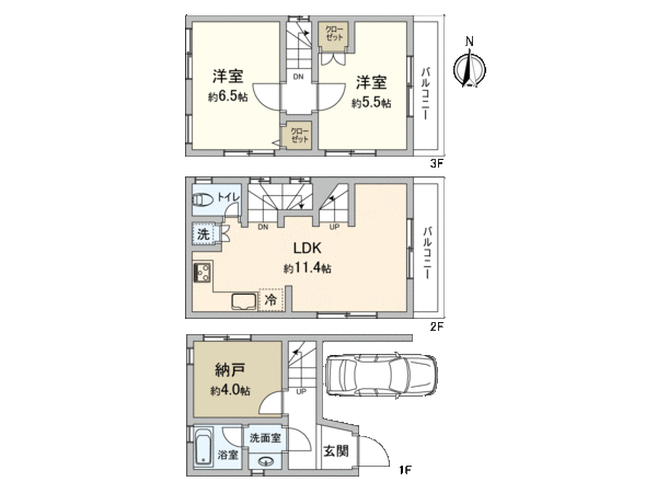 幸区小向西町2丁目(戸建) 間取り 幸区小向西町2丁目(戸建) 間取り