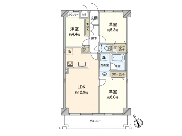 クレッセント新川崎2 間取り クレッセント新川崎2 間取り