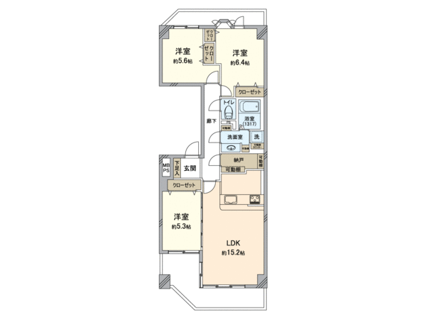 パークシティ新川崎 西二番街A棟 間取り パークシティ新川崎 西二番街A棟 間取り