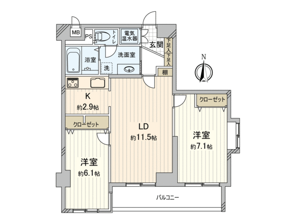 ペアパレス上池台№2 間取り ペアパレス上池台№2 間取り