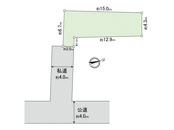 大倉山6丁目 土地 地形図 大倉山6丁目 土地 地形図