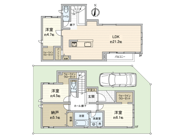 港北区新吉田東6丁目(新築戸建) 間取り 港北区新吉田東6丁目(新築戸建) 間取り
