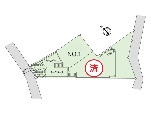 大倉山2丁目土地 地形図 大倉山2丁目土地 地形図