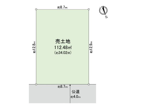 港北区綱島西5丁目(土地) 地形図 港北区綱島西5丁目(土地) 地形図