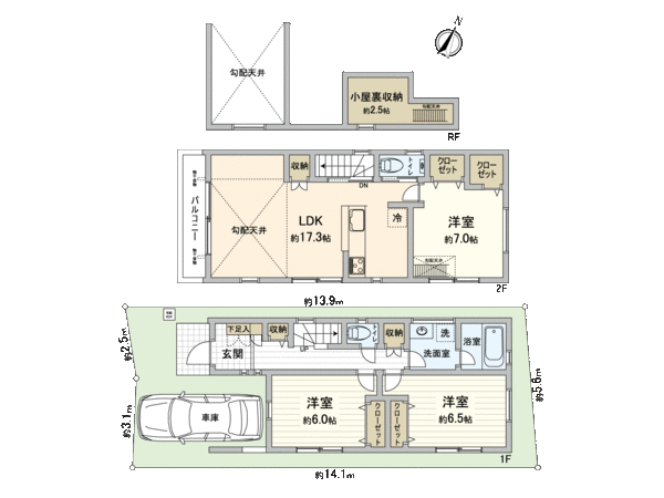 白鷺3丁目新築戸建 B号棟 間取り 白鷺3丁目新築戸建 B号棟 間取り