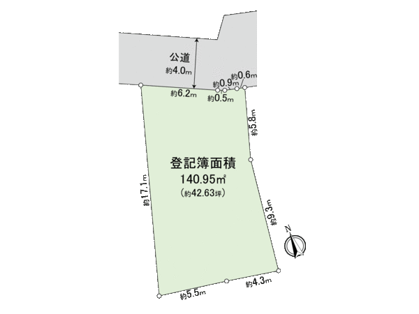 太子堂3丁目土地 地形図 太子堂3丁目土地 地形図
