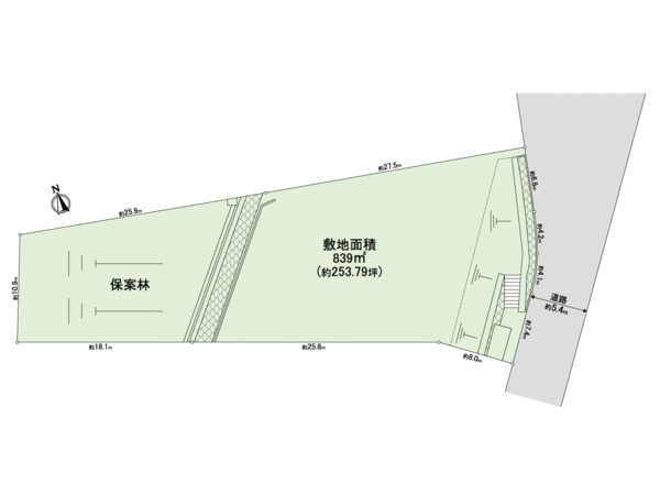西宮市柏堂西町 土地 地形図 西宮市柏堂西町 土地 地形図