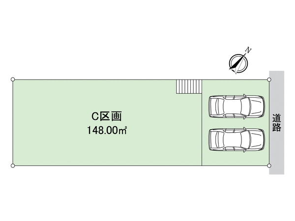 港南台3丁目 土地 C区画 地形図 港南台3丁目 土地 C区画 地形図