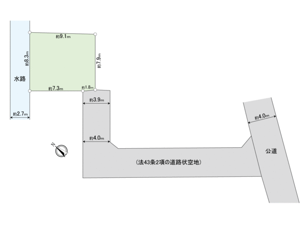 東寺尾2丁目 売地 地形図 東寺尾2丁目 売地 地形図