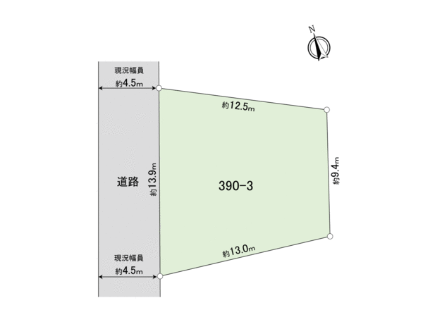 下田町3丁目 土地 地形図 下田町3丁目 土地 地形図