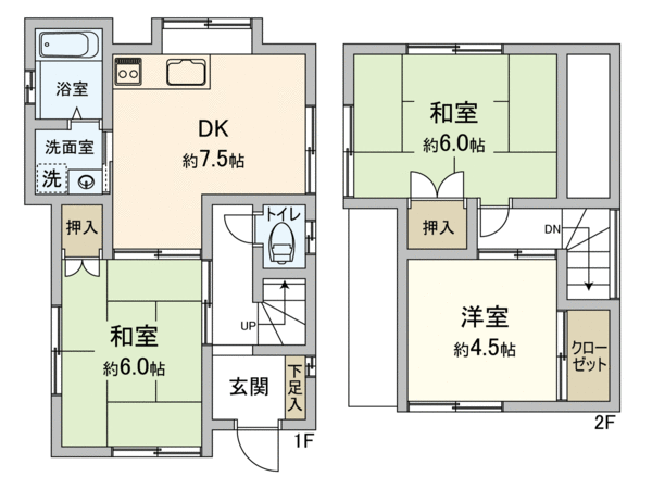 下末吉5丁目 戸建 間取り 下末吉5丁目 戸建 間取り