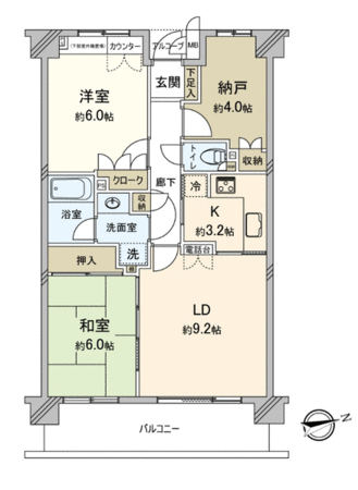 鶴見パークホームズ弐番館 間取り 鶴見パークホームズ弐番館 間取り