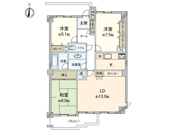 ルネ東寺尾中台 間取り ルネ東寺尾中台 間取り