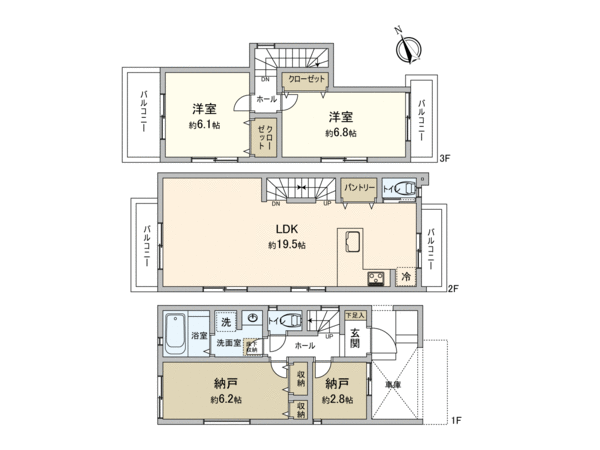 芹が谷二丁目 新築戸建B号棟 間取り 芹が谷二丁目 新築戸建B号棟 間取り