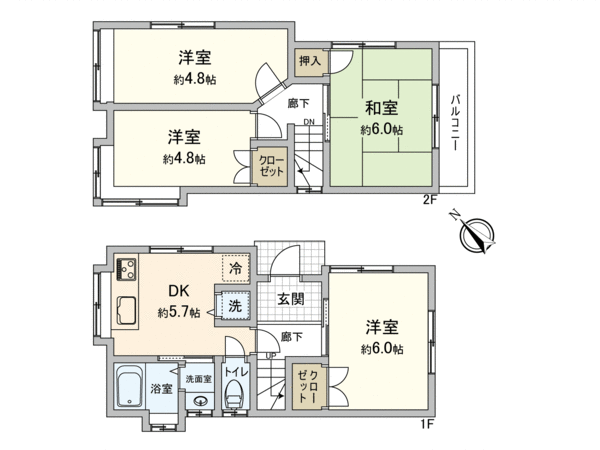 港南区芹が谷2丁目(戸建) 間取り 港南区芹が谷2丁目(戸建) 間取り