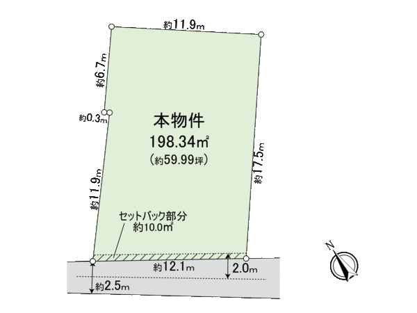 戸塚区原宿5丁目(土地) 地形図 戸塚区原宿5丁目(土地) 地形図