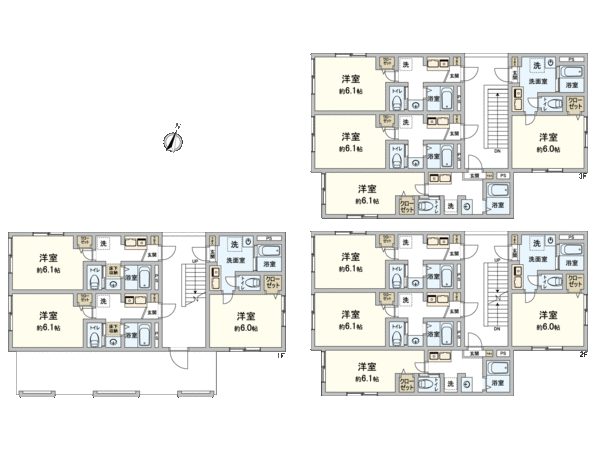 港北区綱島西4丁目 一棟アパート 間取り 港北区綱島西4丁目 一棟アパート 間取り