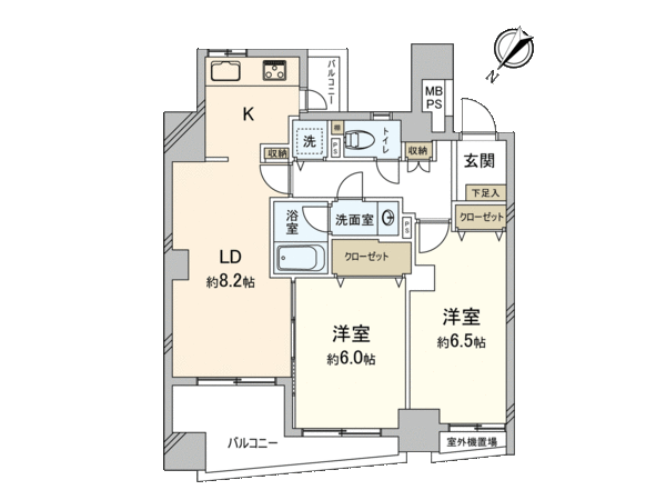 クリオ新子安六番館 間取り クリオ新子安六番館 間取り