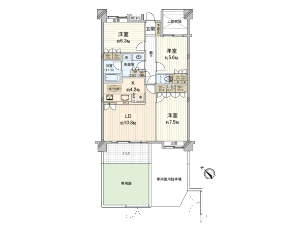 クリオ横浜大口参番館 間取り クリオ横浜大口参番館 間取り