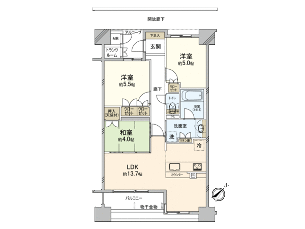 D’クラディア横浜マークス 間取り D’クラディア横浜マークス 間取り