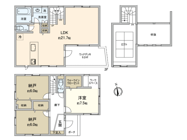 泉区和泉中央南2丁目 新築戸建 B号棟 間取り 泉区和泉中央南2丁目 新築戸建 B号棟 間取り