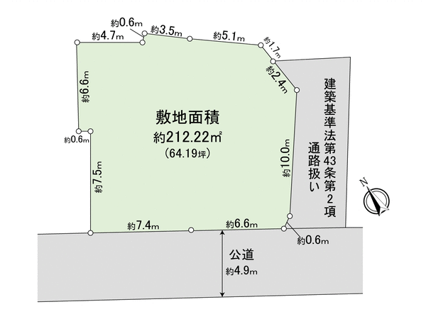 鎌倉市扇ガ谷4丁目 土地 間取り 鎌倉市扇ガ谷4丁目 土地 間取り