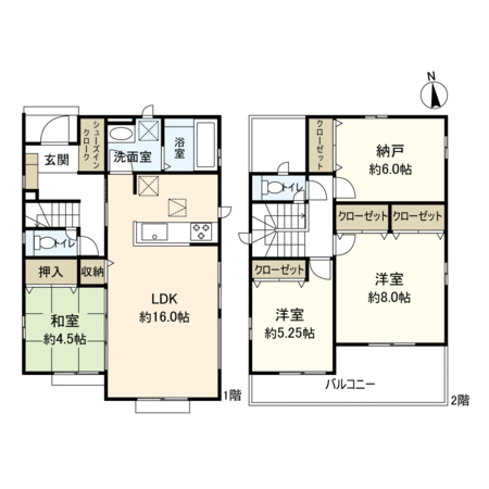 茅ヶ崎市西久保 新築戸建 1号棟 間取り 茅ヶ崎市西久保 新築戸建 1号棟 間取り