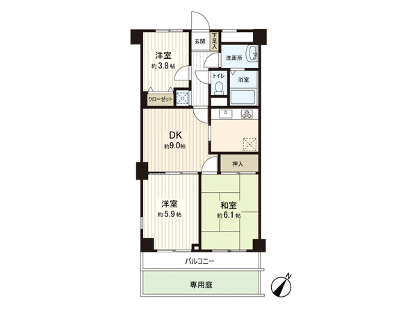 ライオンズマンション六ツ川第3 間取り ライオンズマンション六ツ川第3 間取り