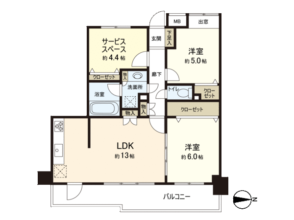 ボヌール八王子 間取り ボヌール八王子 間取り