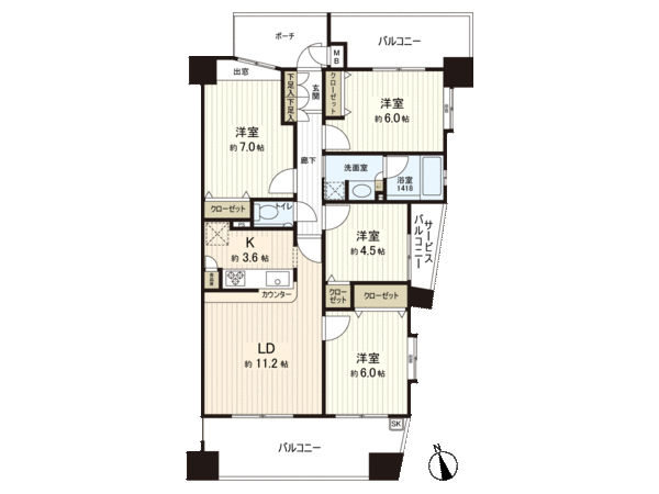 玄関ポーチ有りの東京都多摩市の中古マンション購入情報 三井のリハウス